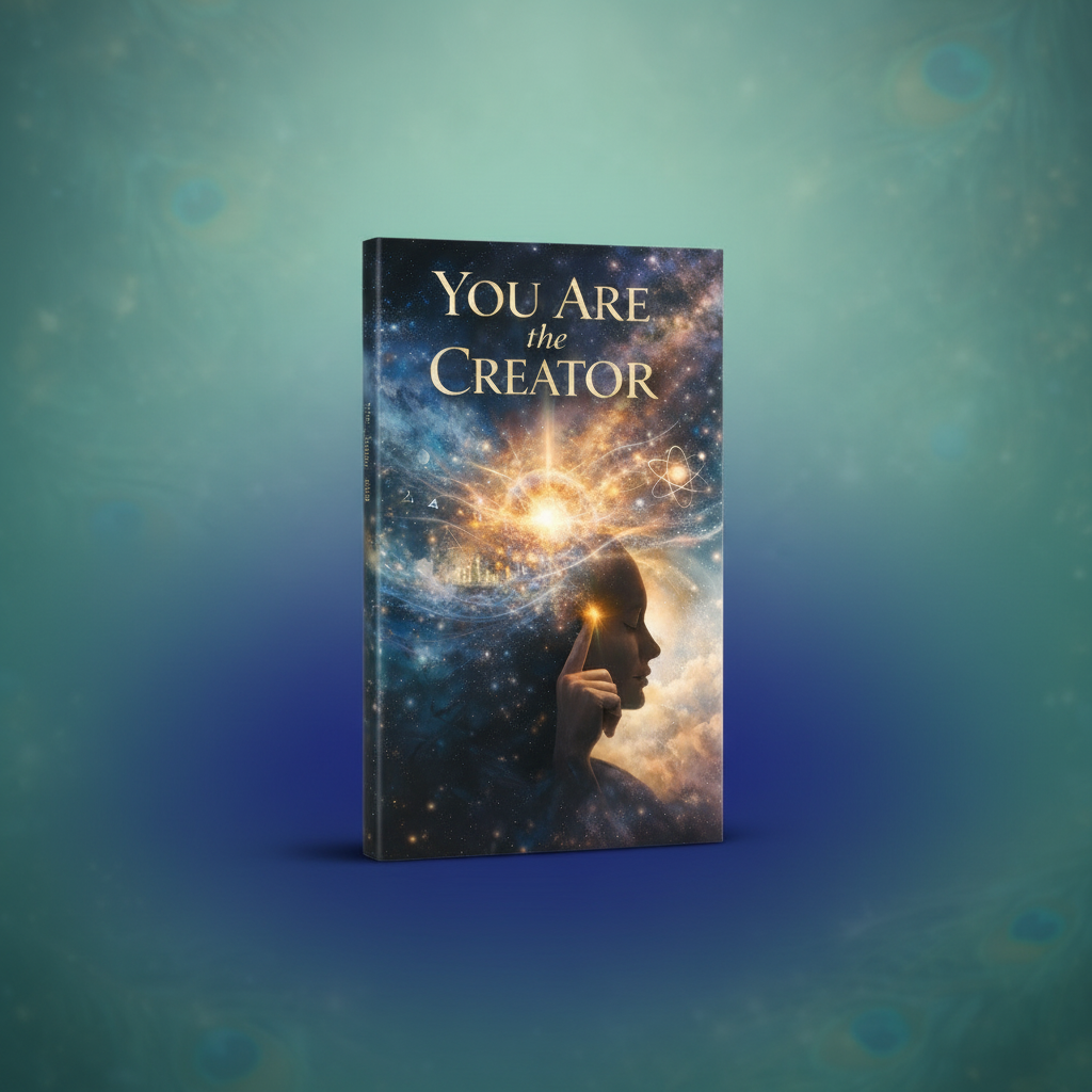 You Are The Creator book with peacock gradient background